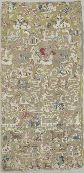 Gold Brocade, 17th century. Spain, 17th century. Brocade; silk and metal; average: 115 x 55.9 cm