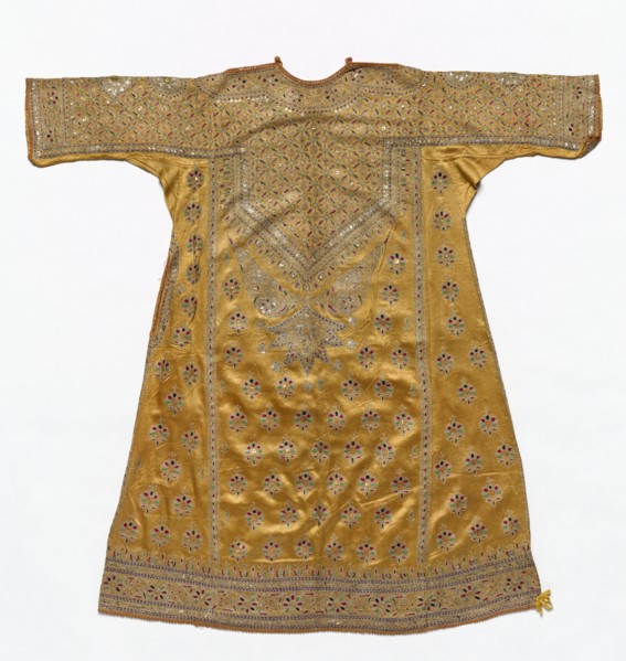 Woman's Blouse (Pairan), 1800s. India, Cutch, 19th century. Embroidery, silk thread on silk ground;