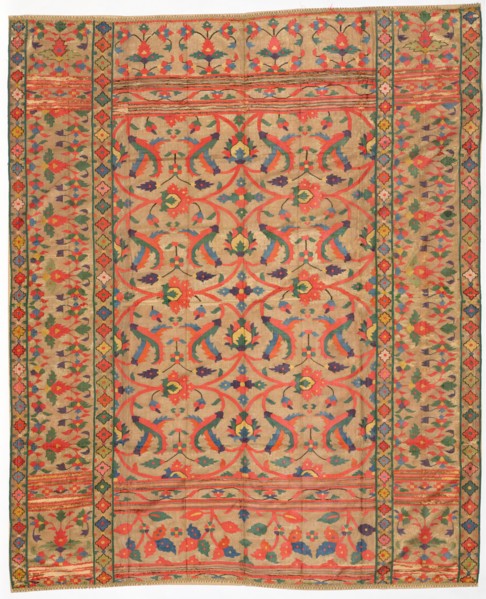 Fragment, 1700s - 1800s. India, 18th-19th century. Tapestry weave: silk, metal thread; overall: 177
