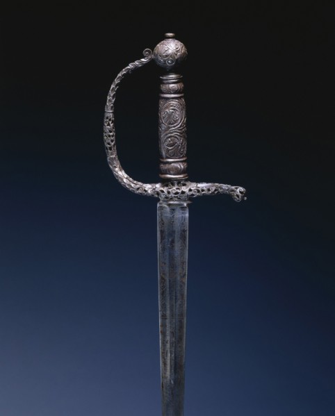 Small Sword, c. 1650. England, 17th century. Steel, pierced, chiseled, and engraved; overall: 93.5