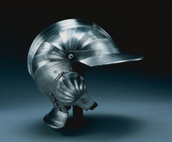 Burgonet, c. 1510 - 1540. Italy, Milan(?), 16th century. Steel, radiate flutings; overall: 25.3 x