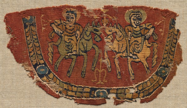 Fragment of an Ornamental Border of a Tunic, 800s. Egypt, late Abbasid or Tulunic period, 9th