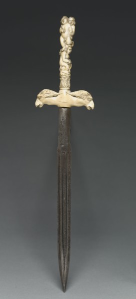 Dagger, late 1600s. Italy, late 17th Century. Steel and ivory; overall: 30.2 cm (11 7/8 in.);
