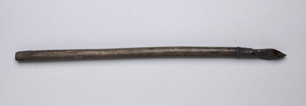 Crossbow Bolt, 1500s-1600s. Germany, 16th-17th century. Wood, leather, steel; average: 37.2 cm (14