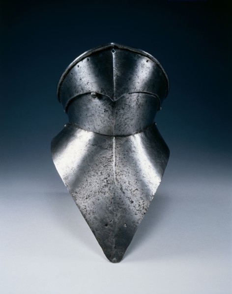 Gothic Bevor, c. 1480. Spain (Hispano-Flemish), 15th century. Steel; overall: 27.4 x 16.3 cm (10