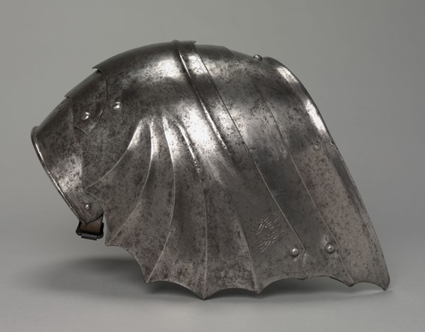 Pair of Gothic Fan-Shaped Pauldron (left), c.1485-1500. Antonio Missaglia (Italian,