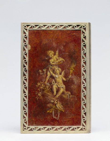Box in the Form of a Book, 1800s. France, 19th century. Brass with painted (lacquered ?)