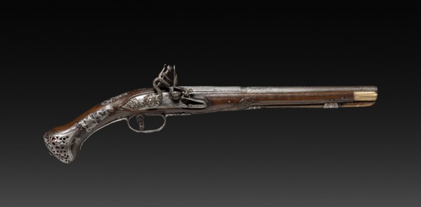 Flintlock Pistol, 1788. Italy, Brescia, 18th century. Steel, walnut and bone stock; overall: 48.3