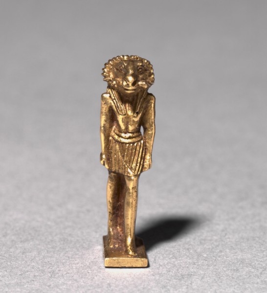 Amulet of a Ram-Headed Deity, c. 945-715 BC. Egypt, Third Intermediate Period, Dynasty 22 or later.