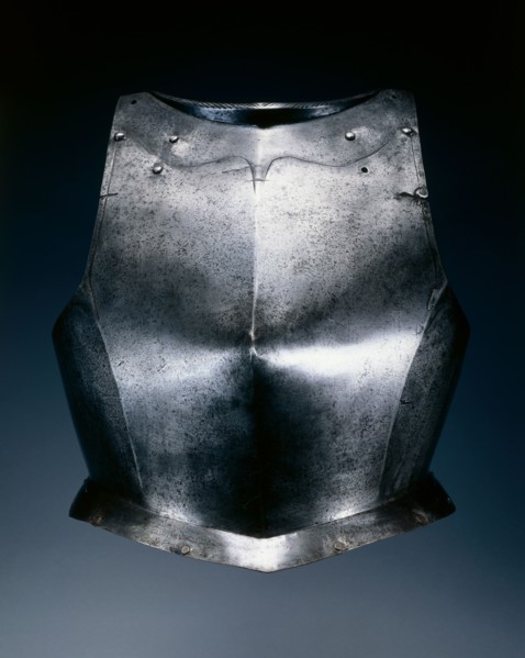 Gothic Breastplate, c. 1540. Germany, 16th century. Steel; overall: 32.4 x 31.4 cm (12 3/4 x 12 3/8