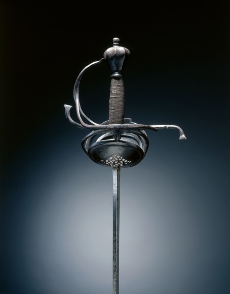 Rapier, c.1625-1650. Federico Picinino (Italian). Steel; hilt russeted; wire grip; overall: 144.8