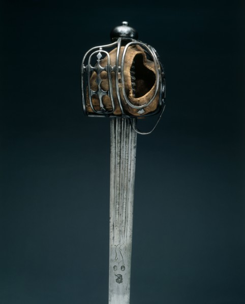 Basket-Hilted Broadsword,  Hilt: c. 1720, Blade: early 1700s. Hilt: Scotland; blade: Germany,