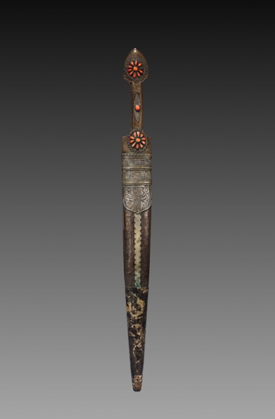 Dagger, 1700s - 1800s. Transcaucasian, Georgian. overall: 52.1 cm (20 1/2 in.); blade: 35.9 cm (14