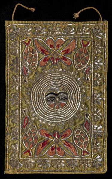 Embroidered Textile, late 1800s. India, Rajasthan, late 19th century. Embroidery; silk, gold and