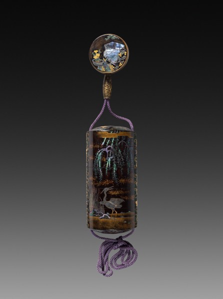 Inro, c. 18th century. Japan, Edo Period (1615-1868). Somada lacquer; overall: 9.9 x 4.8 cm (3 7/8