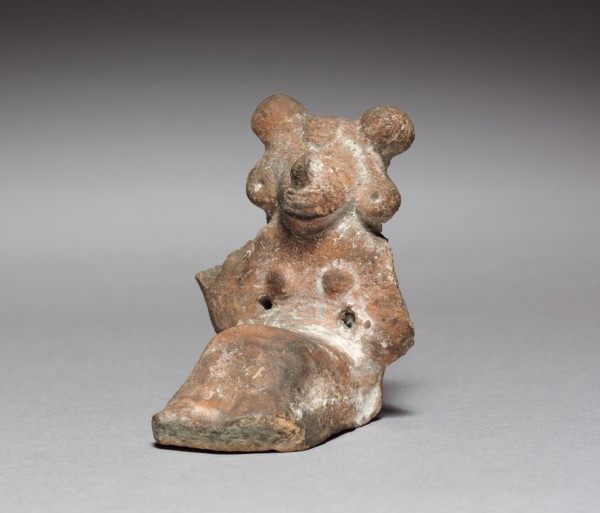 Figurine, 1325-1521. Mexico, Aztec, 14th century-16th century. Terracotta; overall: 6 cm (2 3/8 in