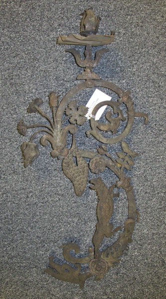 Candle Bracket, 1700s. Italy, 18th century. Wrought iron; overall: 78.8 x 35.6 cm (31 x 14 in.).