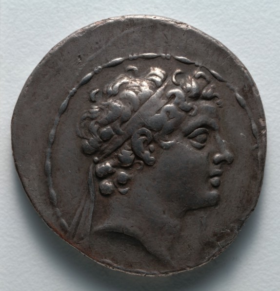 Tetradrachm: Head of the Child Antiochus V (obverse), 164-162 BC. Greece, 2nd century BC. Silver;