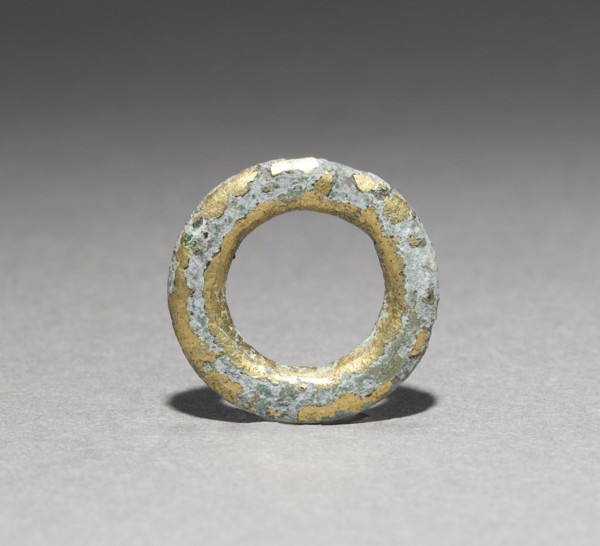 Ring, 918-1392. Korea, Goryeo period (918-1392). Bronze gilt; outer diameter: 1.9 cm (3/4 in.).