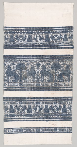 Towel, c. 1500. Italy, Perugia ?, late 15th-early 16th Century. Cotton; overall: 108 x 52.1 cm (42