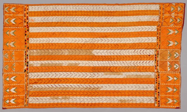 Shawl, 1800s. India, Punjab, 19th century. Embroidery (phulkari); cotton; overall: 265.4 x 152.4 cm