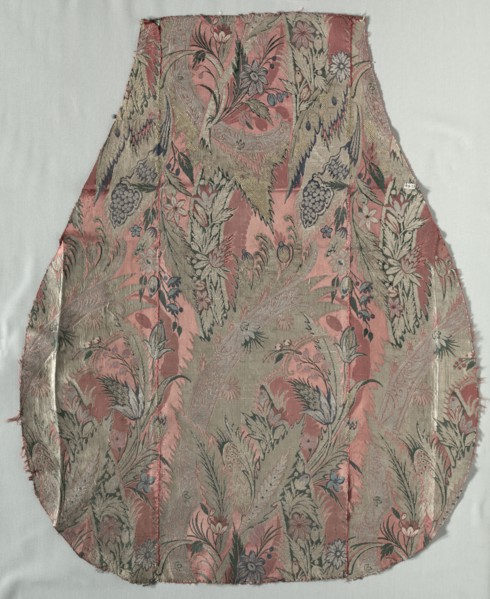 Half of a Chasuble, 1600s. Italy, 17th century. Silk; overall: 78.1 x 63.2 cm (30 3/4 x 24 7/8 in.)