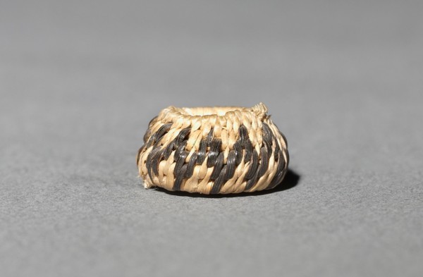 Miniature Round Basket, late 1800s-early 1900s. California, Pomo, late 19th-early 20th century.