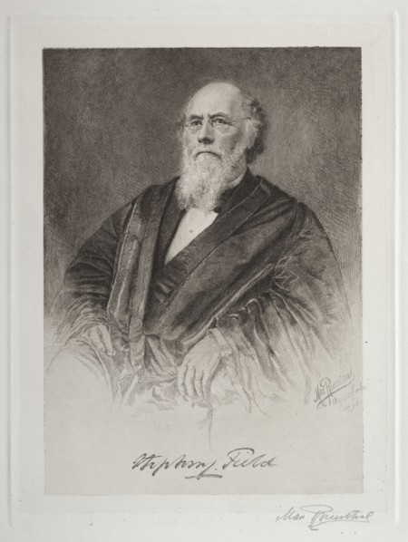 Stephen Field, 1890. Max Rosenthal (American, 1833-1918). Etching