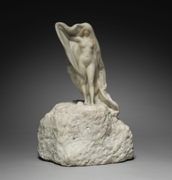Chastity, c. 1900. Théodore Rivière (French, 1857-1912). Marble; overall: 35 cm (13 3/4 in.); base: