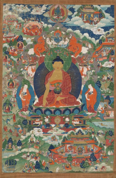 Mandara (pantheon), c.1700. Tibet, Qing dynasty (1644-1911), 18th century.