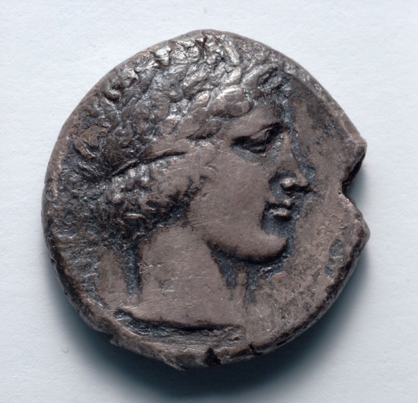 Tetradrachm, 466-422 BC. Greece, 5th century BC. Silver; diameter: 2.6 cm (1 in.).