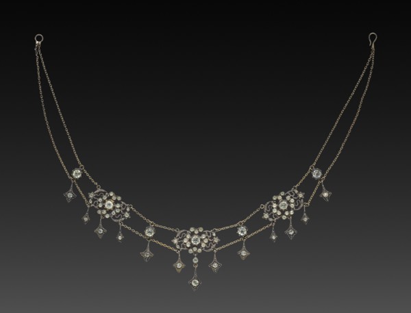 Necklace of Brilliants, 1700s. France, 18th century. Brilliants; overall: 20.4 cm (8 1/16 in.).