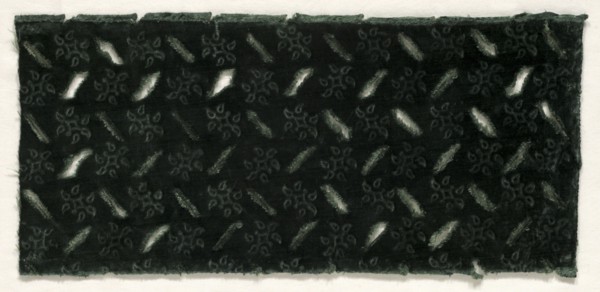 Stamped Velvet, 17th century. Spain, 17th century. Velvet (cut and stamped): silk; overall: 36 x 16