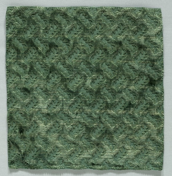 Velvet Fragment, late 1500s - early 1600s. Italy, late 16th century to early 17th century. Velvet;