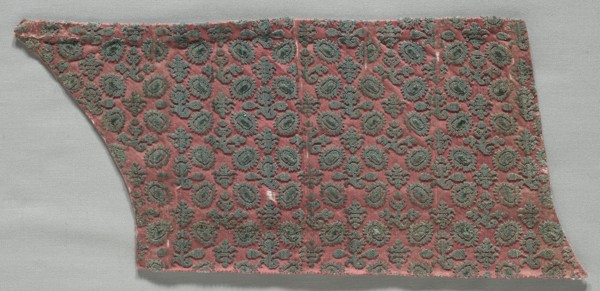 Velvet Fragment, late 1500s - 1600s. Italy, late 16th - 17th century. Velvet (cut and uncut); silk;