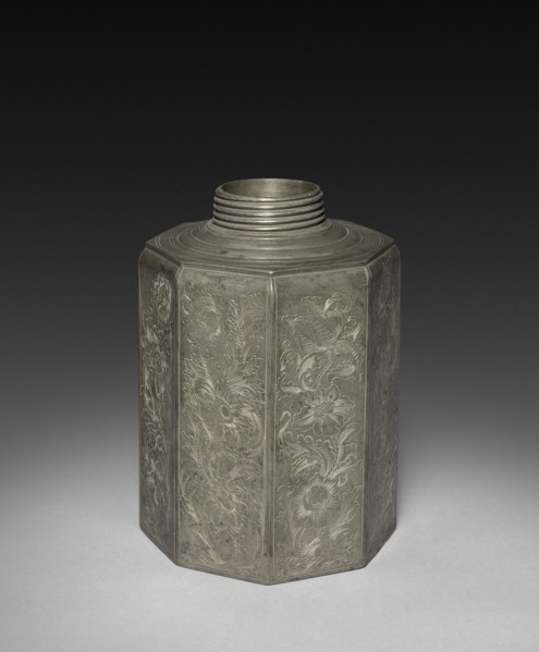 Cannister, 1715. Johann Melchoir Warner (German). Pewter; overall: 33 cm (13 in.).