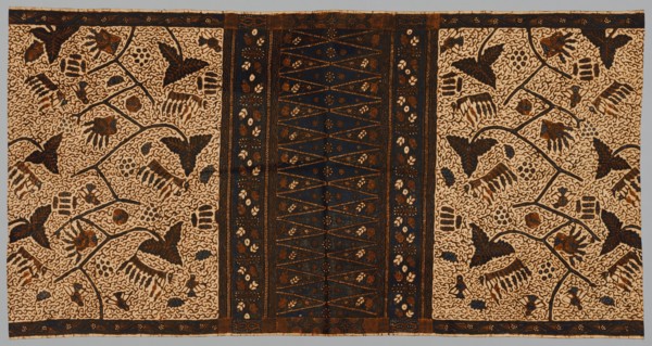 Wearing Cloth, 1800s. Indonesia, Java, 19th century. Batik; cotton; overall: 204.4 x 106.1 cm (80
