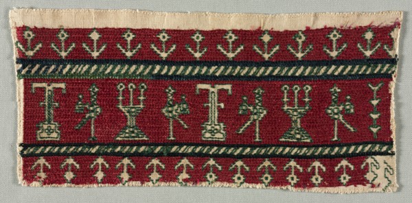 Five Embroidered Fragments, 18th-19th century. Morocco, Azemmur, 18th-19th century. Embroidery: