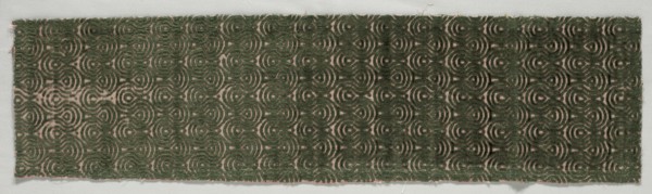 Velvet Fragment, early 1600s. Italy ?, early 17th century. Velvet (cut and uncut); silk; overall: