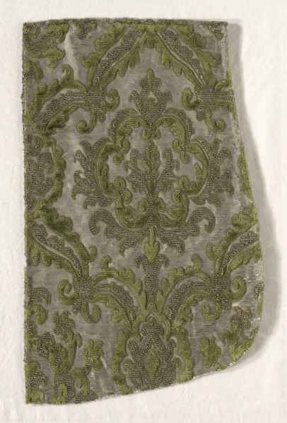 Fragment, second half of 16th century. Spain, second half of 16th century. Brocaded silk with metal