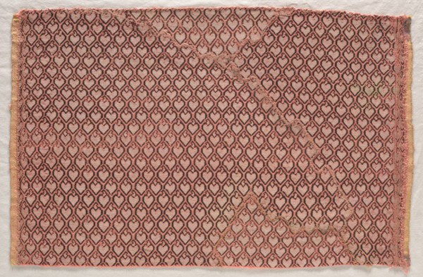 Brocade Textile, early 1600s. France or Italy, early 17th century. Brocade; silk and metal;