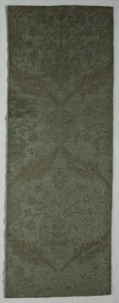 Brocatelle Textile, 1500s. Italy or Spain, 16th century (?). Plain compound satin; silk and silver
