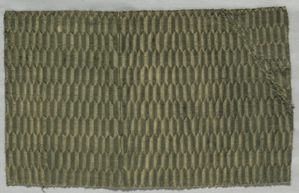 Silk Textile, 1600s. Italy, 17th century. Lampas weave (?), silk; overall: 39.3 x 25.1 cm (15 1/2 x