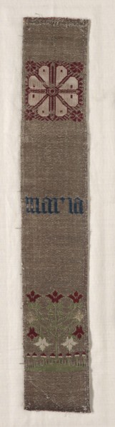 Woven Band, 1300s - 1400s. Germany, Cologne, 14th-15th century. Compound twill weave; linen, silk,