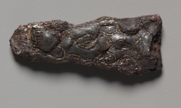 Buckles, 600s. Merovingian, Burgundian, Migration period, 7th century. Iron with silver overlay;