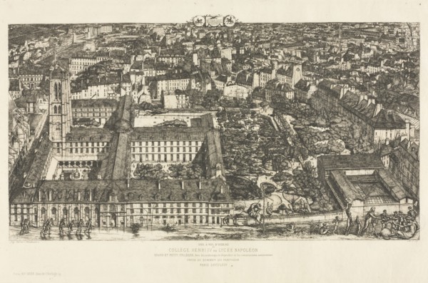 College of Henry IV. Charles Meryon (French, 1821-1868). Etching