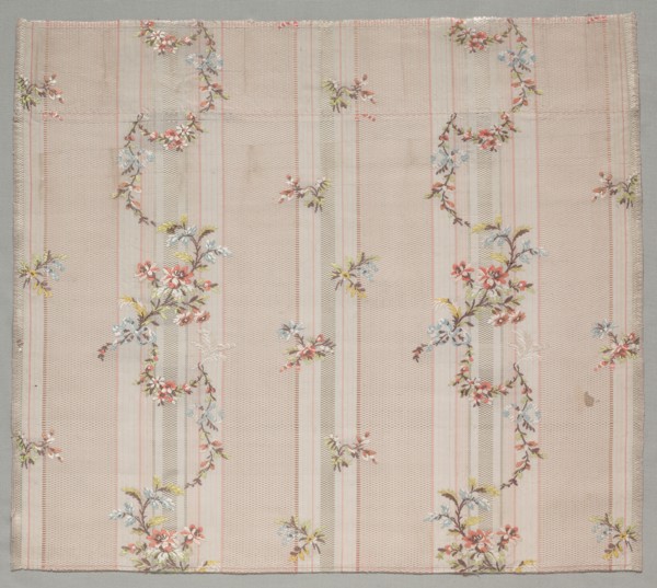 Taffeta Fragment, 1774-1793. France, 18th century, Period of Louis XVI (1774-1793). Taffeta,