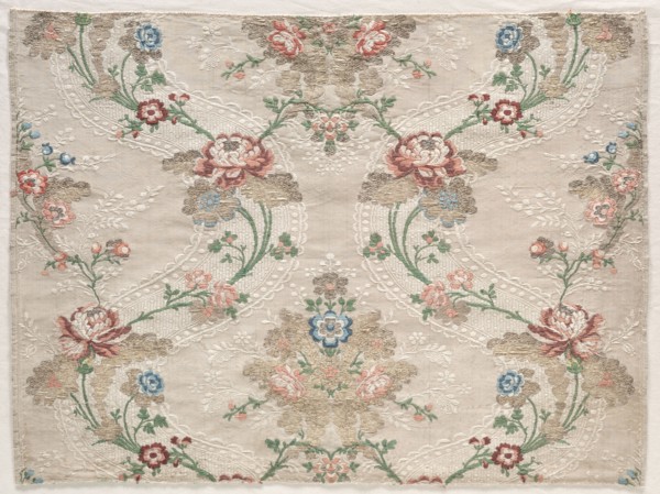 Taffeta Fragment, c. 1730. France, 18th century, Period of Louis XVI (1774-1793). Taffeta,