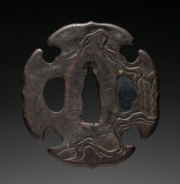 Sword Guard, early 19th century. Japan, Edo Period (1615-1868). Iron; overall: 6.8 x 6.8 cm (2