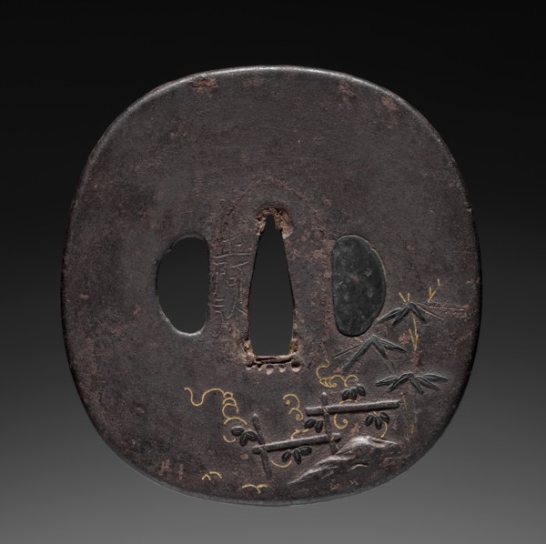 Sword Guard, early 19th century. Japan, Edo Period (1615-1868). Iron; overall: 8 x 8.4 cm (3 1/8 x